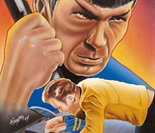 Star Trek Pon Farr Spock trading card illustration by Tim Douglas